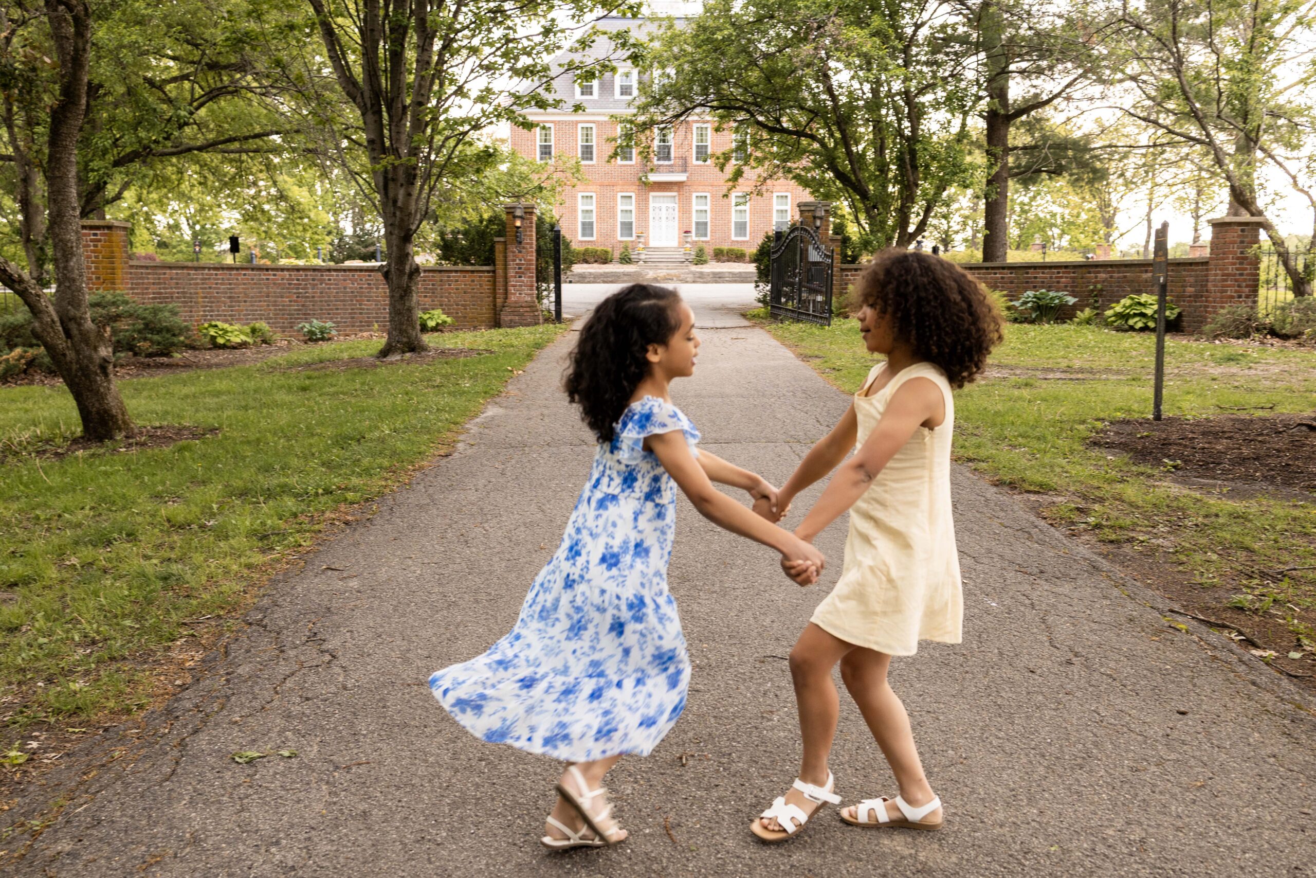Indianapolis photographer capturing a joyful family photo session during golden hour.